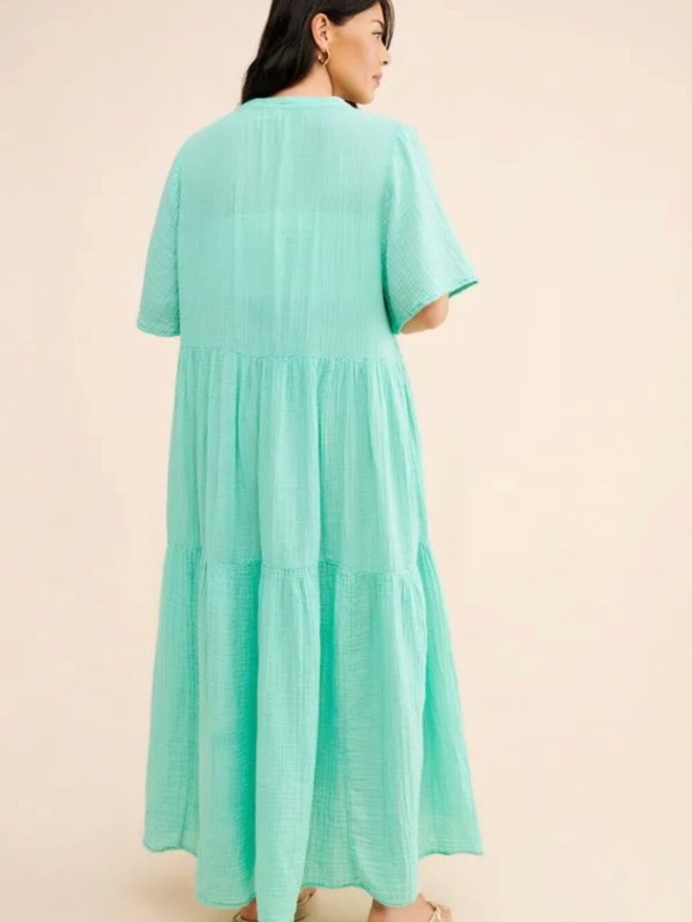 Anthropologie Kallie Gauze Dress Swimsuit Coverup XL - Picture 3 of 6